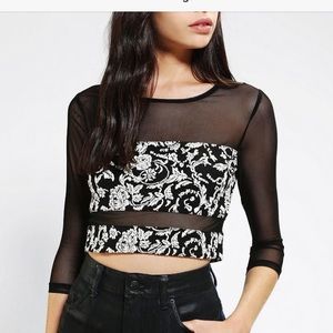 ❄️HOST PICK Urban Outfitters Sparkle & Fade Top